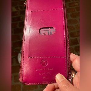 Lodis RFID Fuschia Wallet in EUC